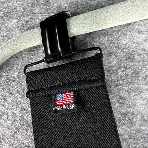 TWO PAIR 2” Clip On Suspenders Made in U.S.A. Black Blue “X” Style Heavy Duty - Picture 8 of 11